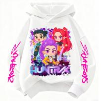 KPop Demonų Medžiotojas Rumi Kvailas Animacinis Mergaitės Berniuko Šiltas Vaikiškas Madingas Atsitiktinis Viršus Atsitiktiniai Mergaičių Drabužiai 110