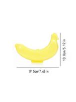 Trijų spalvų kelioninė nešiojama lauko bananų dėžutė vaisių laikymo dėžutė plastikinė banano formos bananų apsauginis dėklas geltona