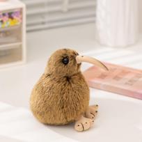 Mielas imituotas paukštis Kivis lėlė pliušinis žaislas kivio lėlė vaikų draugas raminanti lėlė 12cm（0.06kg）