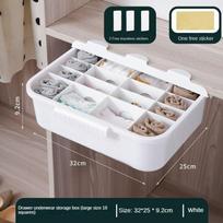 Stalčiaus tipas apatiniai kelnaitės kelnaitės kojinės laikymo dėžė Buitinė daugiafunkcė skyrius laikymo ir organizavimo dėžutė storage box balta