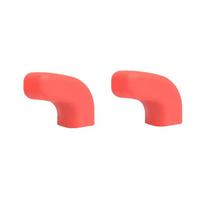 2 vnt. Priekinio buferio tempimo kablio dangtelis Jeep Wrangler JK JL Gladiator JT 2007-2023 m. Silikoninis kablio pagalvėlės apsaugas raudona