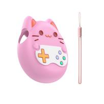 Tamagotchi Paradise skysto silikono dėklas atsparus įbrėžimams, apsaugantis nuo kritimo, minkštas apvalkalas, apsauginis dėklas su dirželiu, plėvelė ekrano apsaugai