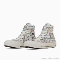 Chiikawa × Converse All Star CM Hi Mulch 31314150 Men's Size EU 36.5 balta