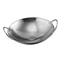 Kinijos virimo wokas su dvigubomis rankenomis kepti maišant ir giliai kepti 8inch gray