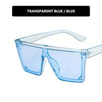 Purple Retro Large Frame One-Piece Sunglasses for Women - 2020 Trendy Street Style and Driving Shades As shown