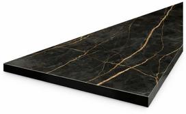 Virtuvės stalviršis Vento, juoda sp., 202 cm x 60 cm x 2.8 cm