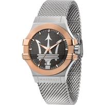 Maserati Potenza Dark grey Metal/Silver Gents Quartz Watch R8853108007 tamsiai pilka spalva
