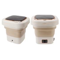 Portable Washing Machine 9L Automatic Small Foldable Bucket Washer for Dormitories Travel Business Trip