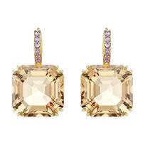 Swarovski Water Drop Design Lucky Crystal Earrings Women earrings Brown 5725744 Box (Random Color)