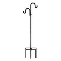 Heavy Duty Shepherd Hook 5 Prong Base Garden Hook Stake Rust-proof Multifunctional Standing Pole Hook for Bird Feeder Lanterns Flower Baskets juoda