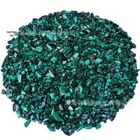 Congo Green Malachite Raw Stone Granules 3-5mm 100g žalia/malachito žalia