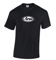 Balta Arai šalmo lenktynių logotipo medvilninė juoda marškinėliai S-5XL 2XL