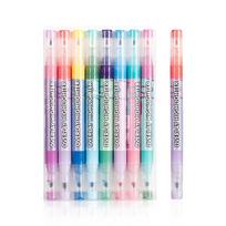 16 Colors Magic Overlay Highlighter Pen Collection Student Diary Scrapbook Painting DIY Making Kawaii Writing Materials Stackable Mark Practical Use