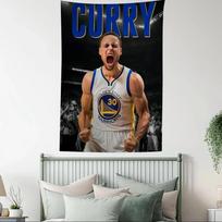 Stephen Curry Gobelenas Krepšinio Žvaigždės Sienos Kabinamas Menas Bohemiškas Tarot Spaudinys Golden State Warriors Gerbėjo Dovana Kambario Bendrabučio Dekoras 74x94cm(29x37in)