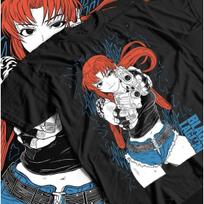 2026 New Year Hot Selling Black Lagoon Revy Balalaika Tee Manga Eda Waifu Unisex Shirt M