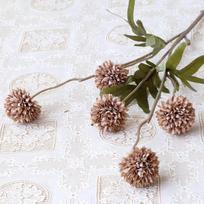 Ins Photography Props: Mini Dandelion Artificial Flower Spikes, 5-head Small Chrysanthemum Simulation Flowers Decorative Flowers kava