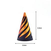 3D spausdintas spiralinio kūgio žaislas Neįmanomos piramidės perėjimas Skulptūra Praėjimas per piramidę žaislas Mini sūkurinė sriegio iliuzija