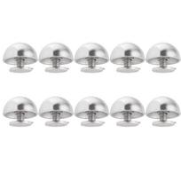 Luggage Craft Clothes/Bag/Shoes Cloth Button Leather Craft Mushroom Dome Solid Nail Bolt Strap Rivets Round Head Screws 8mm sidabras