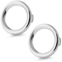 2Pcs Chrome Front Fog Light Lamp Trim Ring Cover Left & Right For Jeep Renegade Sport 2019 2020 2025 6VN96SZ0AA 6VM61SZ0AA sidabras