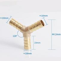 1/2  BSP 8mm 10mm Hose Barb  Y Shape Pipe Fitting or Valve Tap  Switch For Fuel Gas