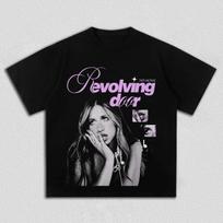 Tate McRae Revolving Door Graphic T Shirt Men Women Retro Pop Music Cotton Short Sleeve Streetwear Tee S įvairiaspalvis