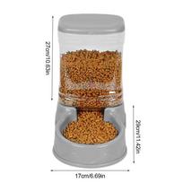 Automatic Cat Feeder & Water Dispenser Drink Bowl with Gravity Food Storage Container for Pets Cats Dogs Large Capacity