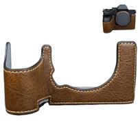 For Sony A7m5 A7r5 Leather Case Camera Case Protective Leather Case A7m5 Half Set Base A7r5 Shell tamsiai ruda spalva