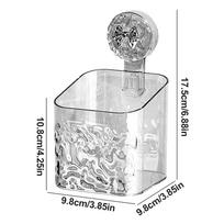 Shower Shelf With Suction Cups Wall Mount No Drill Basket Suction Cup Storage Rack For Bathroom For Shampoo Soap Toothbrush