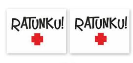 Naklejki Na Buty Ratunku!, 2 Szt, 1 Op.