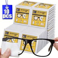 Eyeglass Cleaning Wipes Disposable Anti Fog Lens Pads Quick Dry Streak Free for Glasses Camera Phone Remove Dust Oil