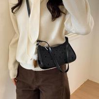 New Trendy Polka Dot Bow Crossbody Bag for Women Fashi Commuting Storage Bag Comfortable and Versatile Texture Shoulder Bag juoda