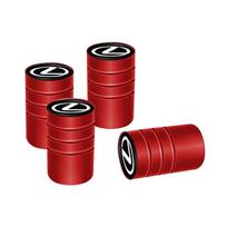 4Pcs Aluminum Alloy Car Wheel Tire Valve Caps Stem Cover For Lexus GS IS LS500h ES260 ES300h RX350h NX260 UX260 LM LC RZ450e TX