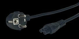 Kabel Zasilający Koniczynka C5 Do Laptopa Zasilacza Przewód 1.5M Mocny