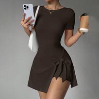 Yoga One-Piece Short Skirt Tight Back Fake Two-Piece Outdoor Fitness Anti-Light Sports Tennis Skirt Women S ruda