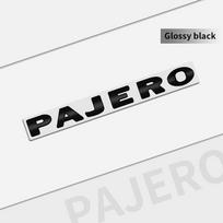 Auto Metal For Mitsubishi PAJERO Emblem Car Styling 3D Badge Lettering Decals Trunk Sticker Accessories Glossy Black