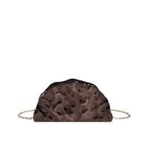 Pro Brand Half Room Metal Fan Shell Clutch Purse Women New Gold Color Evening Wedding Party Luxury Handbag Snake Strap Lady Bag juoda