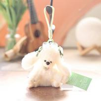 Cute Poodle Plush Toy Pendant With Super Soft Short Plush For Bags And Keys Green