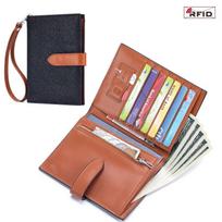 New Leather RFID Ultra-thin Wrist Passport Bag Palm Pattern Multifunctional Wallet Ticket Clip Passport Clip Female juoda