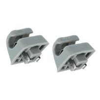 2Pcs Sun Visor Clip Holder For Mercedes W201 W123 W124 W126 W140/W201 Sunshade Fixed Clamp Auto Sunvisor Fastener Clips Set pilka spalva