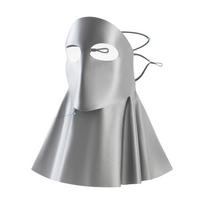 Sun Protection Sunscreen Mask Solid Color Neck Wrap Breathable Ice Silk Face Veil  Outdoor šviesiai pilka spalva
