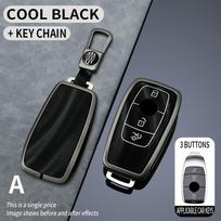 Cinko lydinio automobilio nuotolinio rakto dėklas Dangtelis Korpusas Mercedes Benz A C E S G Klasės GLC CLE CLA GLB GLS W177 W205 W213 W222 X167 AMG juoda