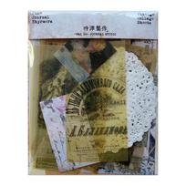 Multiple Materials Old Poster Map Stickers Junk Journal Planner Scrapbooking Vintage Card Decorative Paper Doilies Sticker DIY