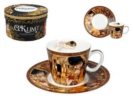 Filiżanka Espresso Ze Spodkiem Gustav Klimt Pocałunek Sztuka Prezent