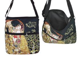 Torebka Suwakiem Paskiem Na Ramię G. Klimt Pocałunek Carmani Modna