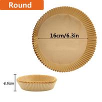 Air Fryer Baking Paper 50/100PCS for BBQ Plate Square Rectangle Round Oven Pan Pad Non-Stick Mat Oil-proof Liner Kitchen Tool (as the picture,50pcs)