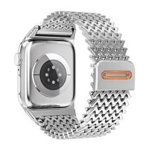Magnetic Metal Strap For Apple Watch S11 46mm Band Stainless Steel Bracelet for iWatch Series 11 10 9 8 7 SE3 Ultra 49mm 45mm 44mm 42mm Wristband Loop 42mm 44mm 45mm 49mm sidabras