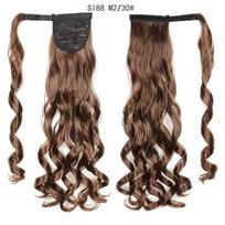 LISI HAIR ilgas arklio uodegos sintetinis perukas Clip plaukų priauginimo ombre juodai aukso rudai arklio uodegoje