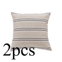 Set of 2 Boho Throw Pillow Covers 18x18,Neutral Couch Pillow Case,Modern Accent Farmhouse Cushion Covers for Sofa Couch Bed Living Room 30cm*50cm mėlyna