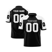 Individualūs futbolo marškinėliai su personalizuotu spausdintu komandos pavadinimu ir numeriu, sportinė uniforma vyrams, moterims, jaunimui S juoda