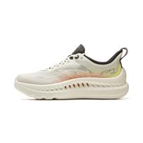 Li Ning Soft Cool 2 Comfortable Thick Sole Shock Absorbing Breathable Lightweight Casual Shoes Men Sneakers White Yellow Orange AGLV009-7 41